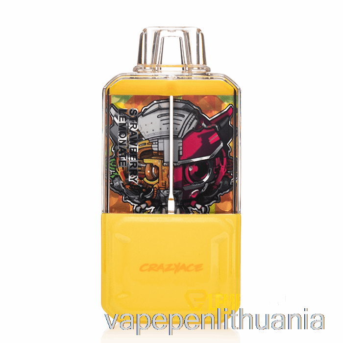 Crazyace B15000 Vienkartinis Braškių Limonado Vape Skystis